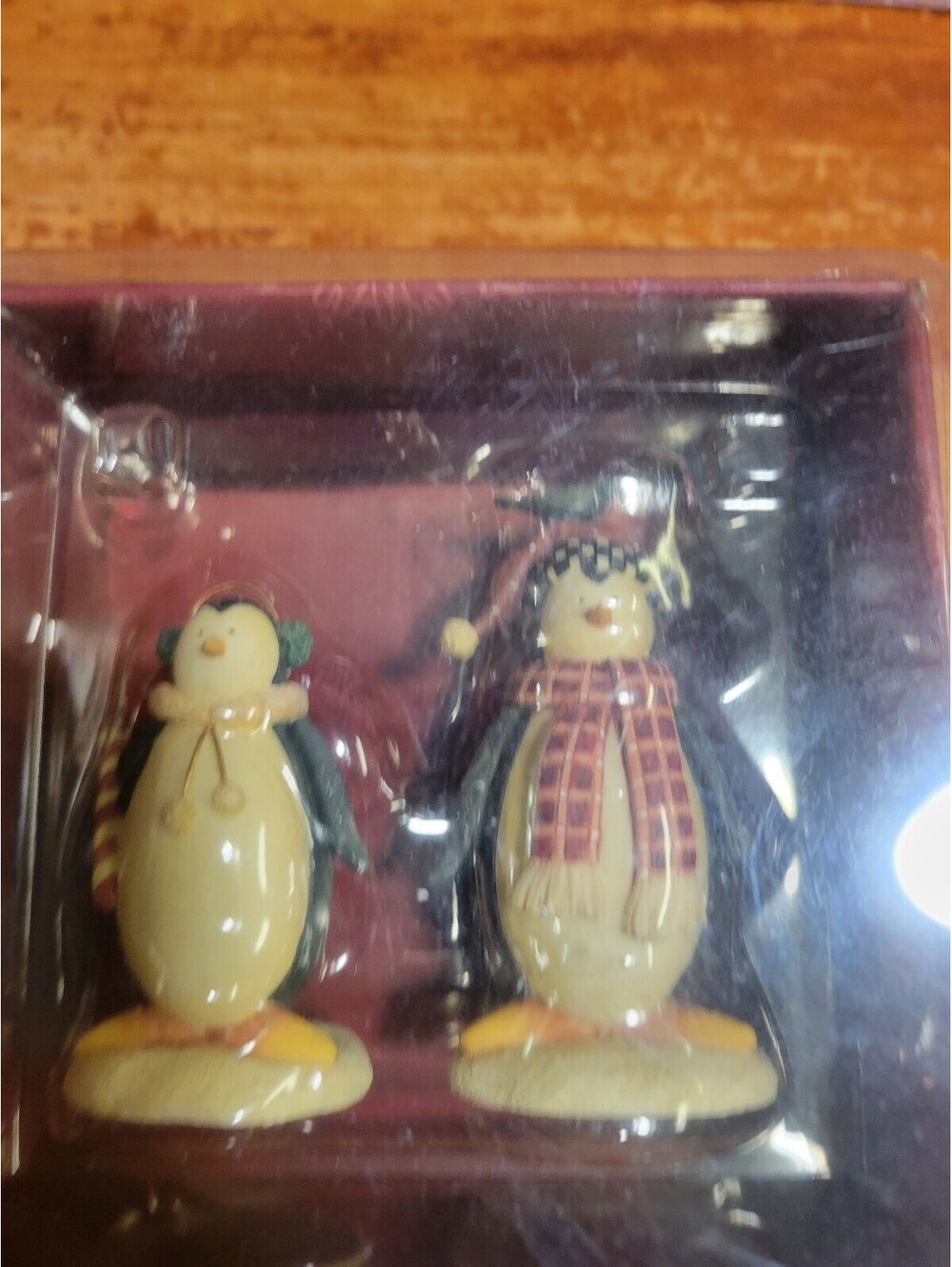 1999 Debbie Mumm "Hugsy" penguin resin figures. 1990